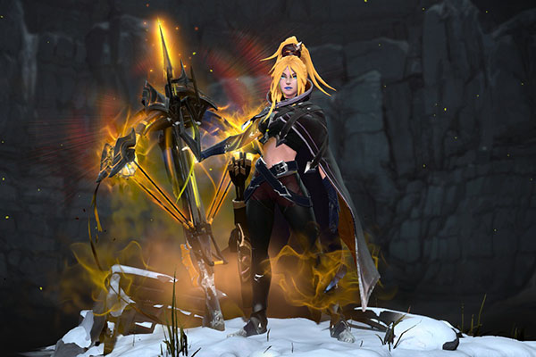 Открыть - Drow Ranger Custom Arcana Gold Style для Crystal Maiden